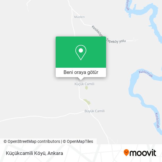 Küçükcamili Köyü harita