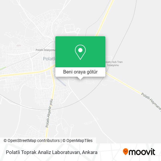 Polatli Toprak Analiz Laboratuvarı harita