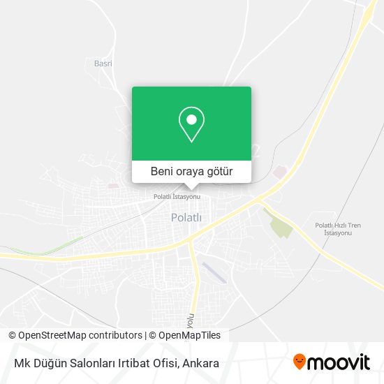 Mk Düğün Salonları Irtibat Ofisi harita