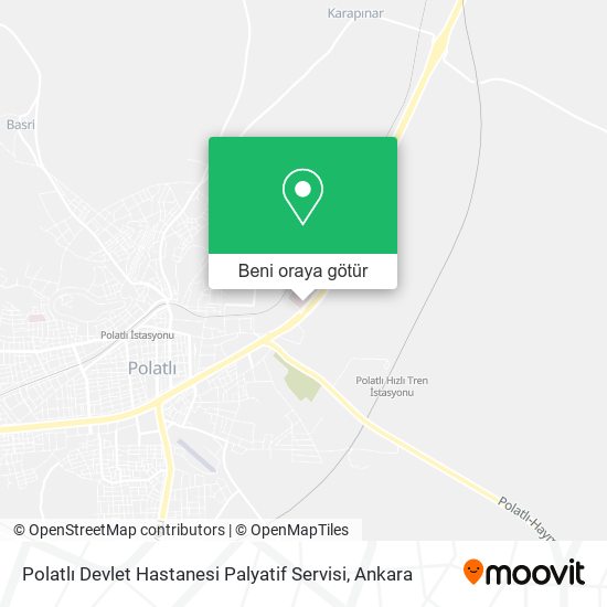Polatlı Devlet Hastanesi Palyatif Servisi harita