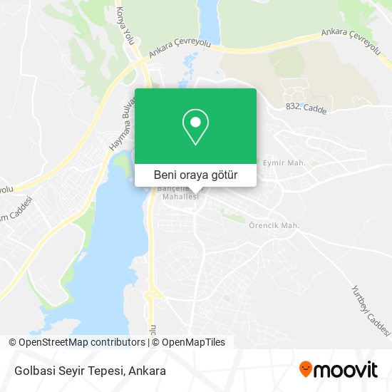 Golbasi Seyir Tepesi harita
