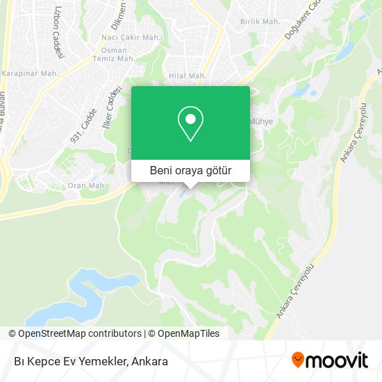 Bı Kepce Ev Yemekler harita