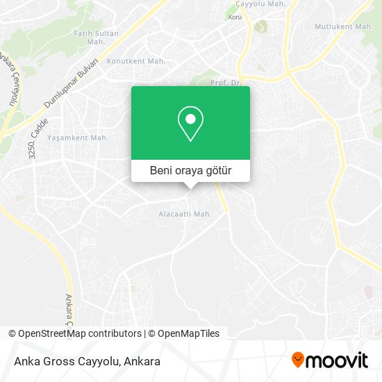 Anka Gross Cayyolu harita