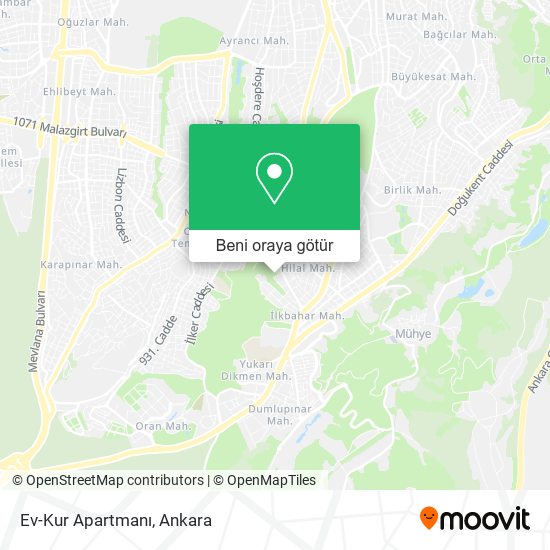 Ev-Kur Apartmanı harita