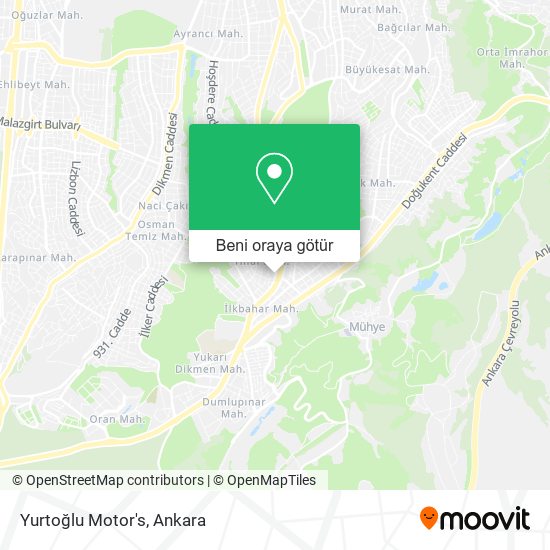 Yurtoğlu Motor's harita