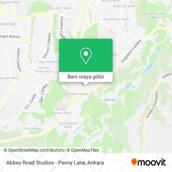 Abbey Road Studios - Penny Lane harita