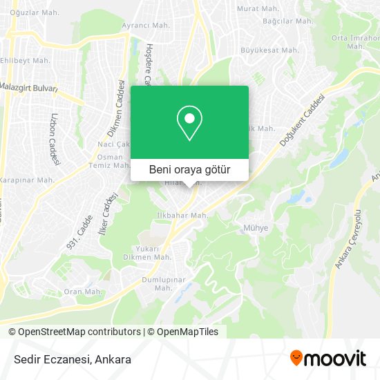 Sedir Eczanesi harita