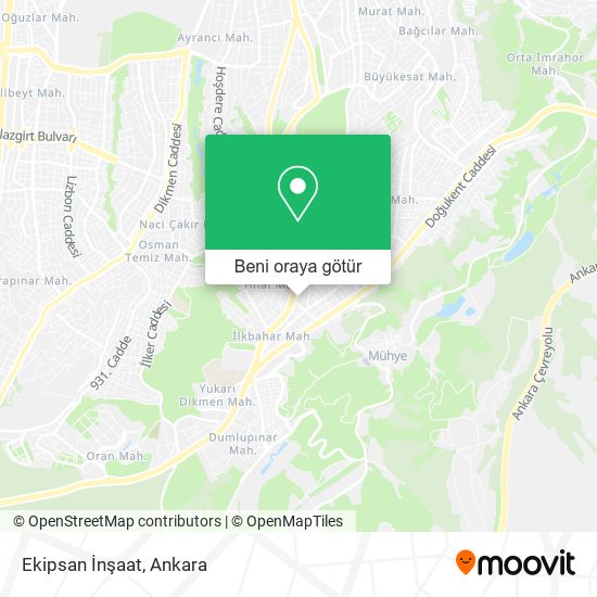 Ekipsan İnşaat harita