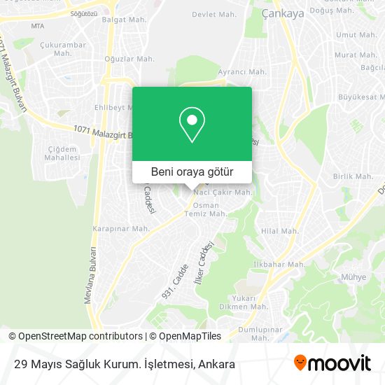 29 Mayıs Sağluk Kurum. İşletmesi harita