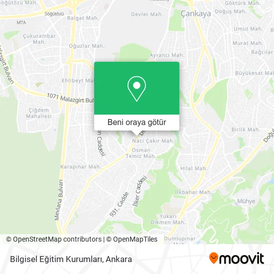 Bilgisel Eğitim Kurumları harita