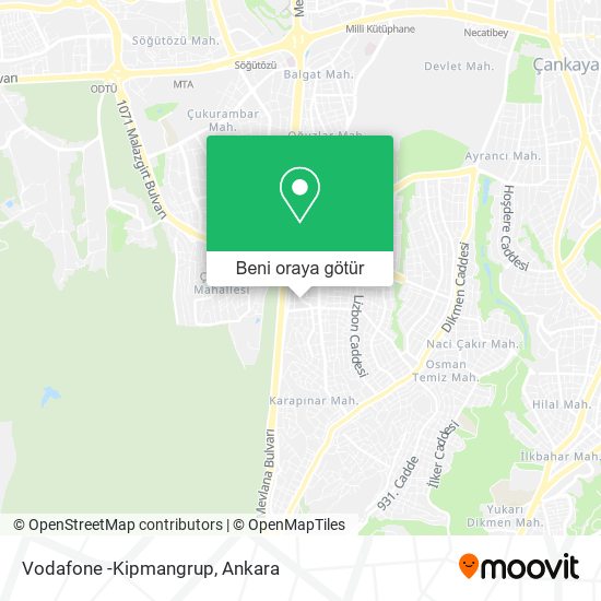 Vodafone -Kipmangrup harita