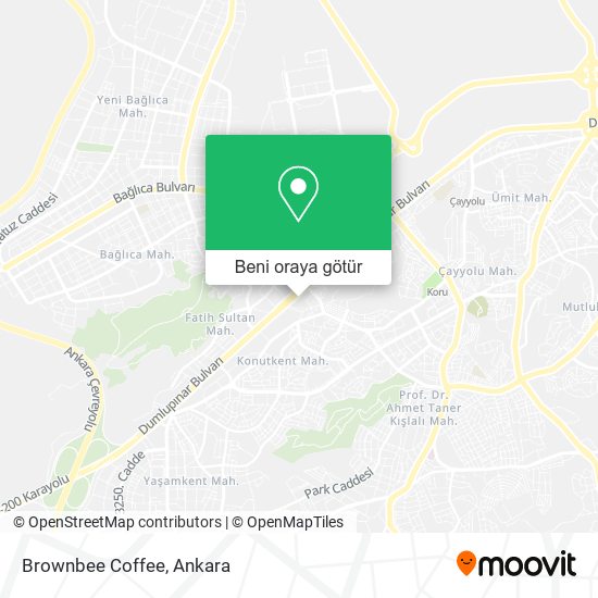 Brownbee Coffee harita
