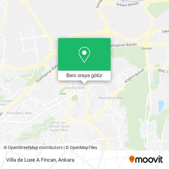 Villa de Luxe A Fincan harita
