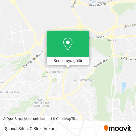Şansal Sitesi C Blok harita