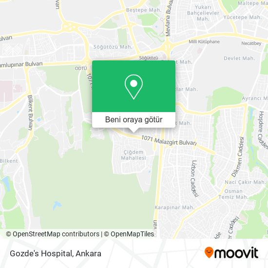 Gozde's Hospital harita
