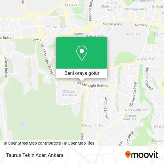 Taurus Tekin Acar harita