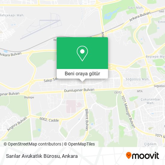 Sarılar Avukatlık Bürosu harita
