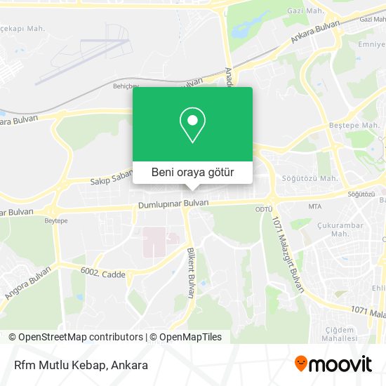 Rfm Mutlu Kebap harita