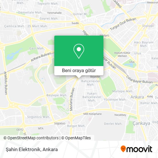 Şahin Elektronik harita