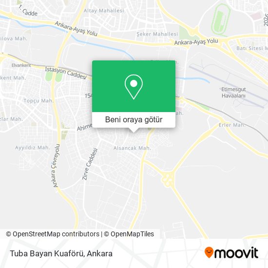 Tuba Bayan Kuaförü harita