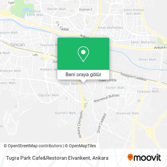Tugra Park Cafe&Restoran Elvankent harita