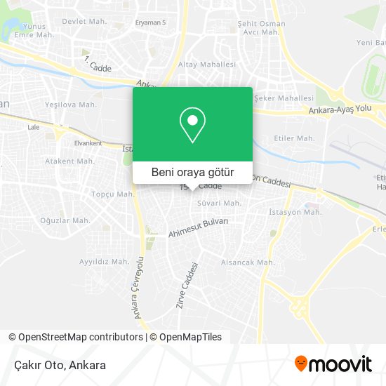 Çakır Oto harita