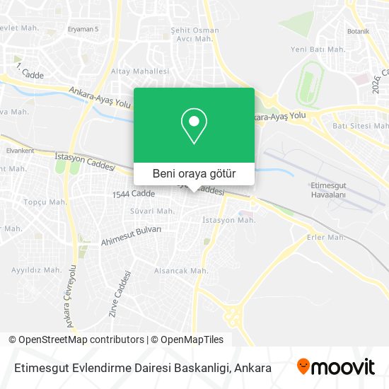 Etimesgut Evlendirme Dairesi Baskanligi harita