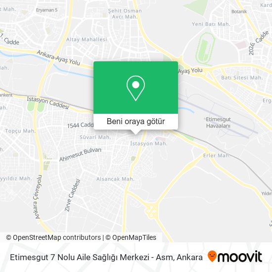 Etimesgut 7 Nolu Aile Sağlığı Merkezi - Asm harita