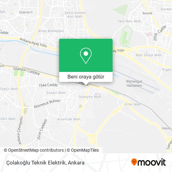 Çolakoğlu Teknik Elektrik harita