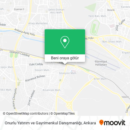 Onurlu Yatırım ve Gayrimenkul Danışmanlığı harita