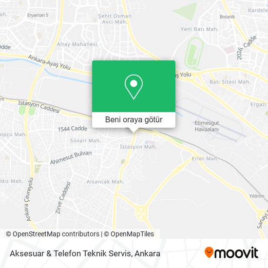 Aksesuar & Telefon Teknik Servis harita