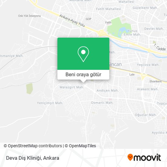 Deva Diş Kliniği harita