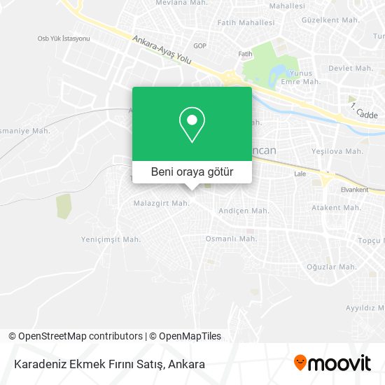 Karadeniz Ekmek Fırını Satış harita