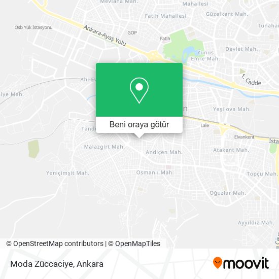 Moda Züccaciye harita