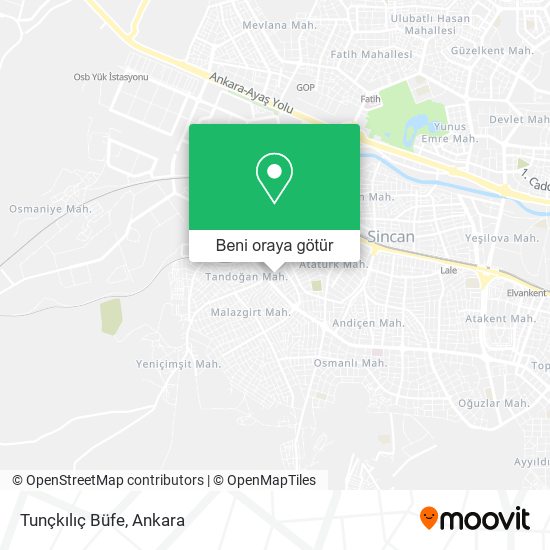 Tunçkılıç Büfe harita