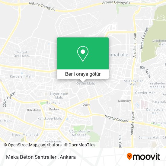 Meka Beton Santralleri harita