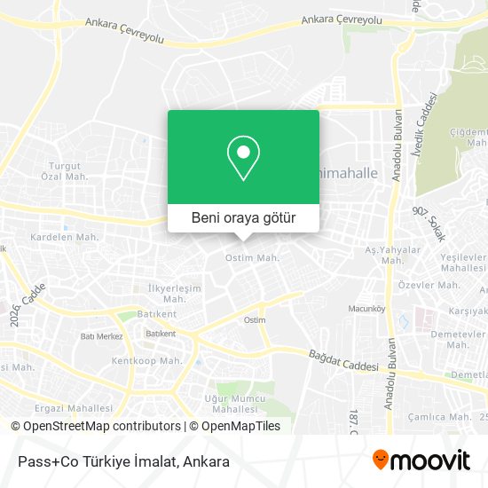 Pass+Co Türkiye İmalat harita
