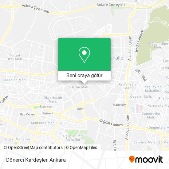 Dönerci Kardeşler harita
