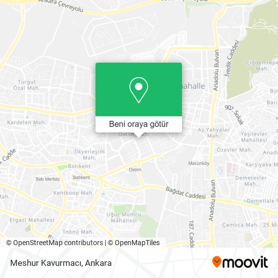 Meshur Kavurmacı harita
