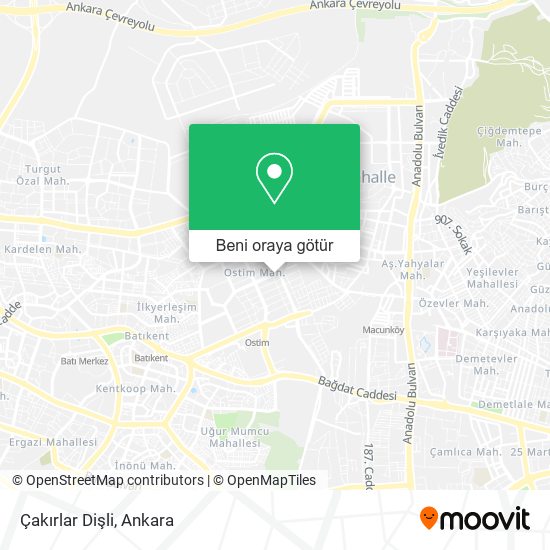 Çakırlar Dişli harita