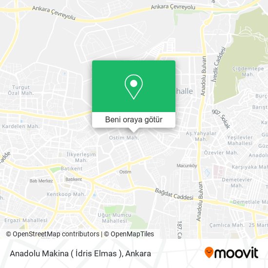 Anadolu Makina ( İdris Elmas ) harita