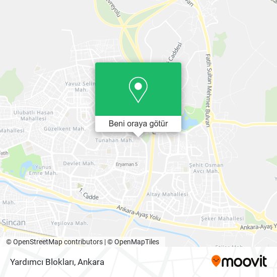 Yardımcı Blokları harita