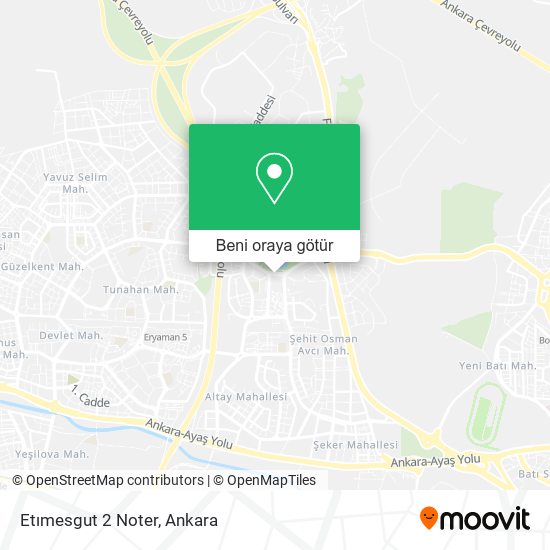 Etımesgut 2 Noter harita