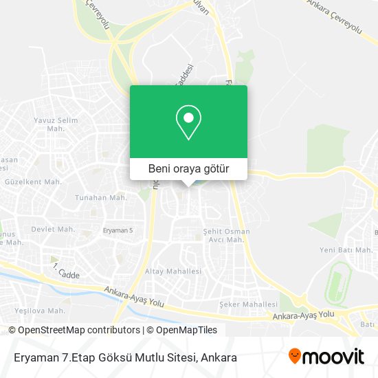 Eryaman 7.Etap Göksü Mutlu Sitesi harita