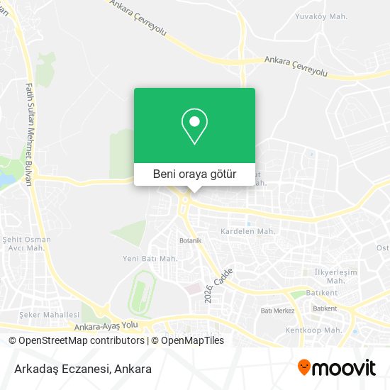 Arkadaş Eczanesi harita