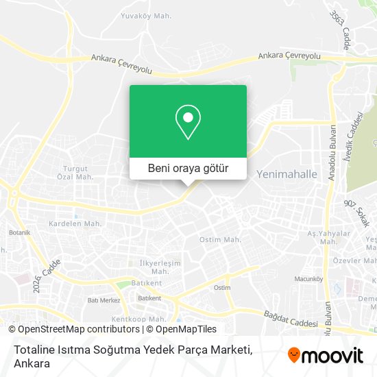 Totaline Isıtma Soğutma Yedek Parça Marketi harita