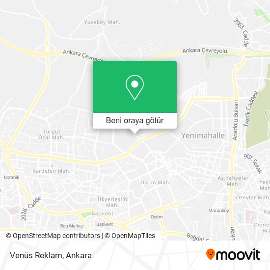 Venüs Reklam harita