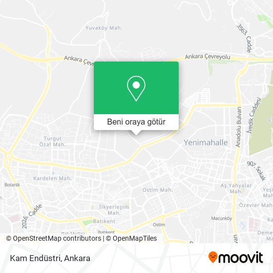 Kam Endüstri harita