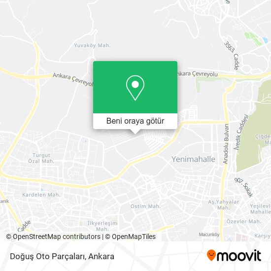 Doğuş Oto Parçaları harita