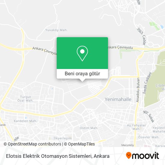 Elotsis Elektrik Otomasyon Sistemleri harita
